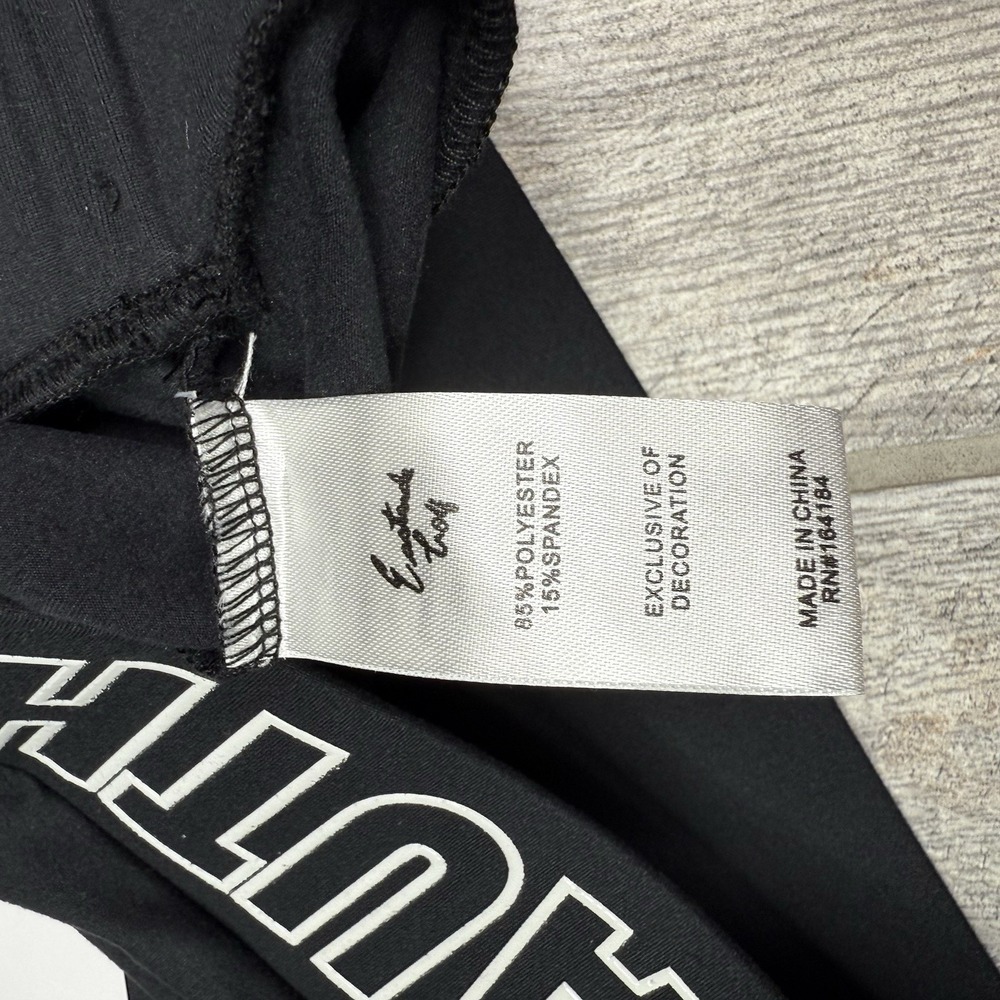 Eastside Golf Shirt Womens Sz S Black Banded Cropped Tee Long Sleeve Golfing Gym - Picture 9 of 12